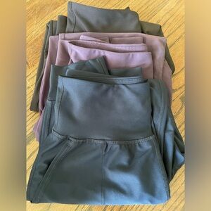 Old Navy Active Powersoft High Rise Jogger, 3 pairs, black, navy, and purple